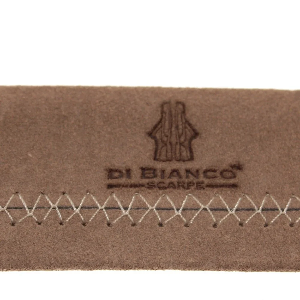 Di Bianco NWT Cut to Size Dress Belt In Solid Brown Suede Leather One Size